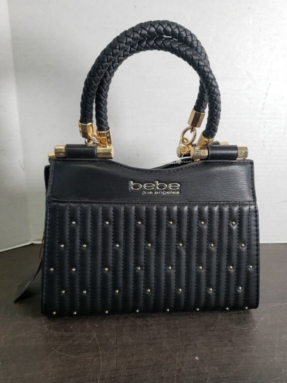 NEW w/ Tags - Bebe Black Quilted Handbag / Shoulder Bag